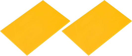 MECCANIXITY 2 Pcs Stained Glass Sheet Mosaic Tile 7.9 Inch x 5.9 Inch Lemon Yellow Stained Glass Sheets for Crafts DIY Art Project
