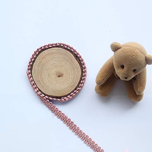 BEL AVENIR Braid Trim 1/2 inch 13.6 Yards French Gimp Basic Sewing Polyester DIY Crafts Costume Home Decorative (Pink)