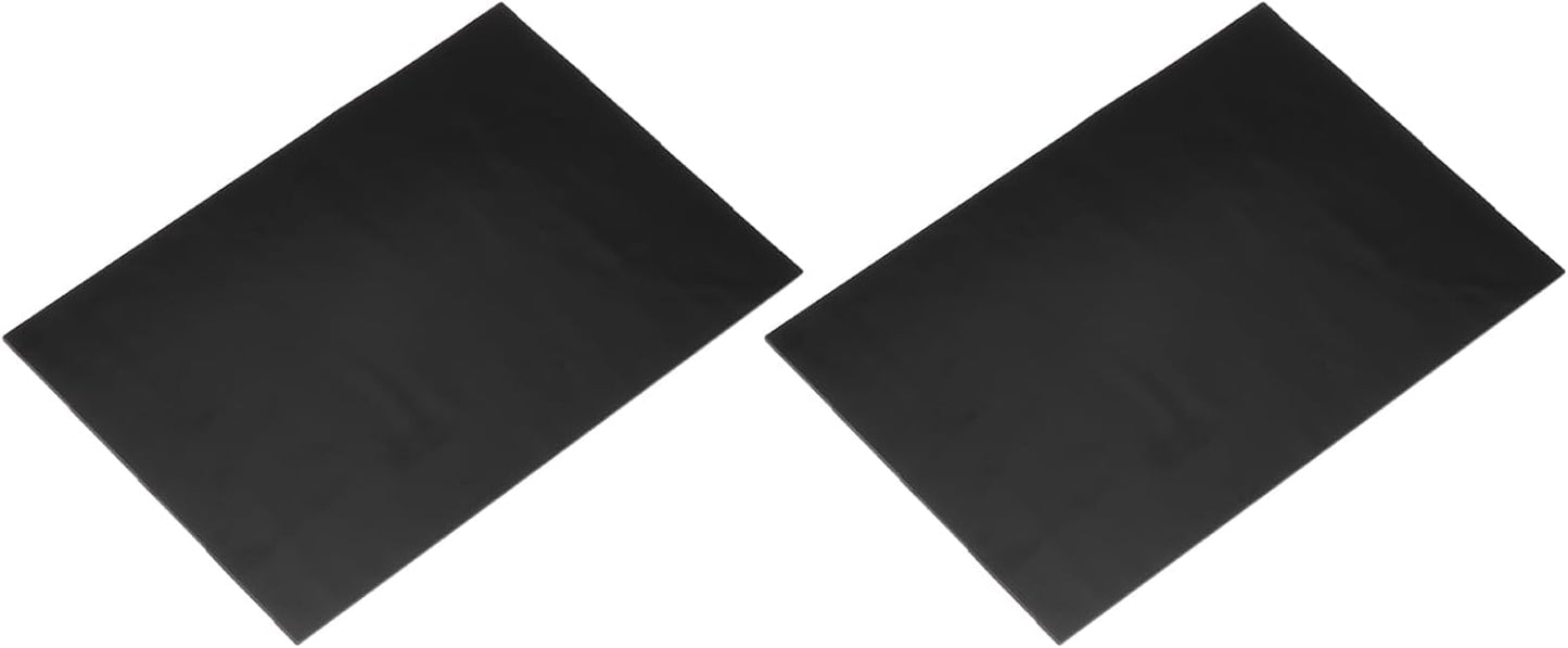 MECCANIXITY 2 Pcs Stained Glass Sheet Mosaic Tile 7.9 Inch x 5.9 Inch Black Stained Glass Sheets for Crafts DIY Art Project