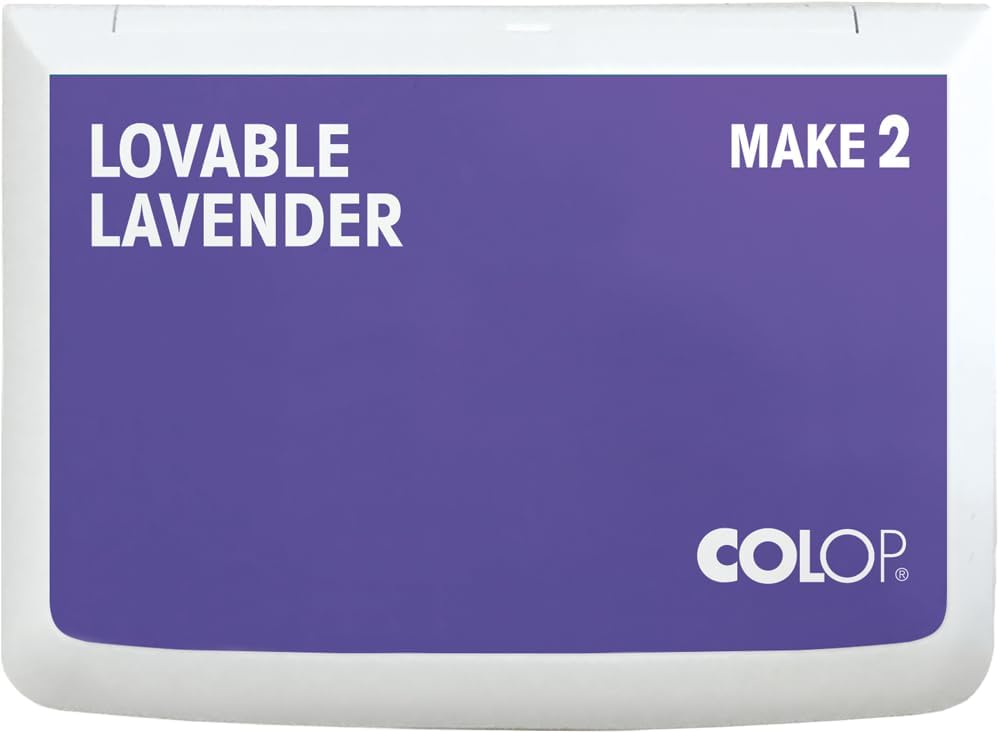 COLOP Make Series, Ink Stamp Pads, with Non-Toxic Premium Ink, Water-Based Acid-Free (Lovable Lavender, Make 2-2-3/4" x 4-1/4")