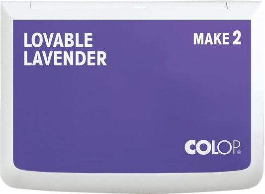 COLOP Make Series, Ink Stamp Pads, with Non-Toxic Premium Ink, Water-Based Acid-Free (Lovable Lavender, Make 2-2-3/4" x 4-1/4")