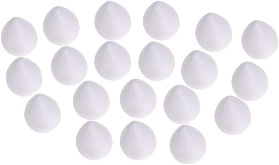 EORTA 80 Pieces Fondant Flower Forming Holders Oval Foam Flower Modeling Support Sugar Fondant Flowers Making Accessories for DIY Sugarcraft Baking Art, Small, 2X2.5 CM