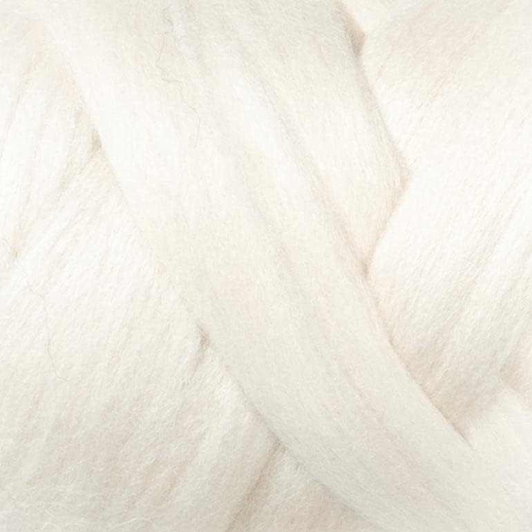 Natural Wool Bulk 2 lb roving, Best Wool for Spinning, arm Knitting, Felting, Chunky Blankets and Tapestry. Natural Colors, un-Dyed Fiber Yarn. (Ecru, 2 lb)