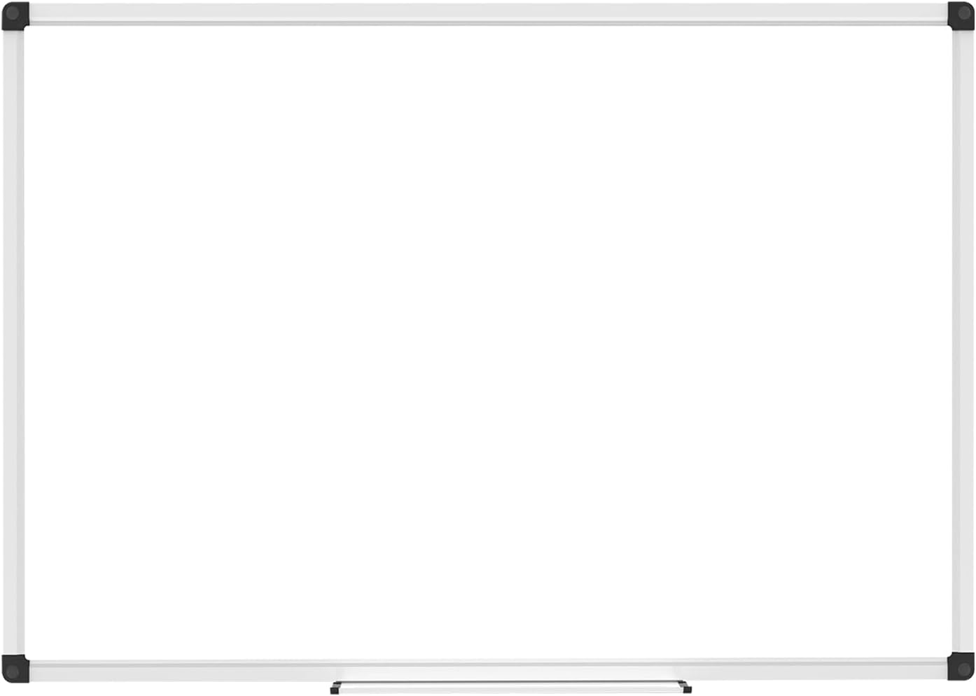 XBoard Magnetic Whiteboard 36 x 24 Inch, Dry Erase White Board for Wall with Marker Tray 3' x 2' | Aluminum Frame Message Presentation Board for Home School & Office