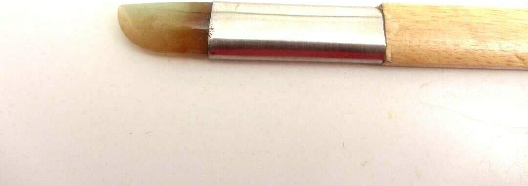 UJ Ramelson Agate Bezel Burnisher for Stone Setting, Jewelry Making, Metal Clay Burnishing and Polishing, Gold and Silver Leaf, Bookbinding Tools, Sword Shape Parrot Color