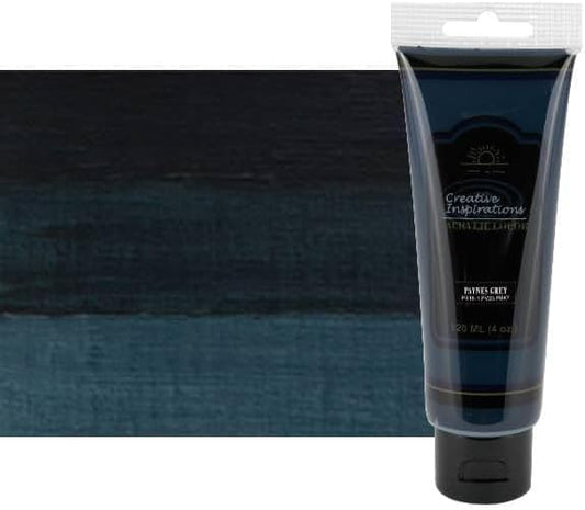 Creative Inspirations Acrylic Paint - Payne'S Grey - 120 mL Tube - Smooth & Creamy Consistency, Vibrant Pigmentation, Great Coverage for Artists - Clean Up with Soap & Water