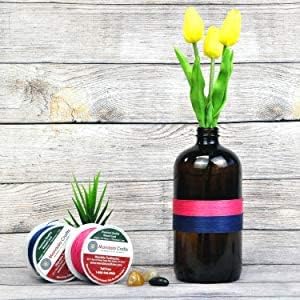 Mandala Crafts 1mm 109 Yards Orange Cotton Waxed Cord for Jewelry Making Bracelet Cord Waxed String - Beading String Thread Jewelry Cords for Necklaces String