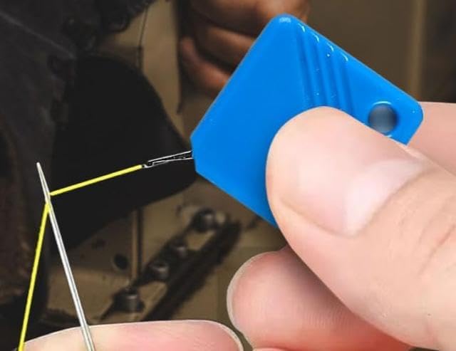 Automatic Needle Threaders for Hand Sewing, 2025 Upgrade Embroidery Floss, Sewing Machine Needle Threader, Sewing Supplies Tool, Fits All Needle Sizes (20, Green)