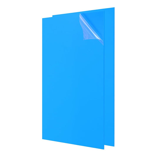 uxcell 2Pcs Acrylic Sheets 12x8 Inch Acrylic Panel 1/8 Inch-3mm Plastic Board for Picture Frames Sign Holders DIY Display Projects Craft, Blue