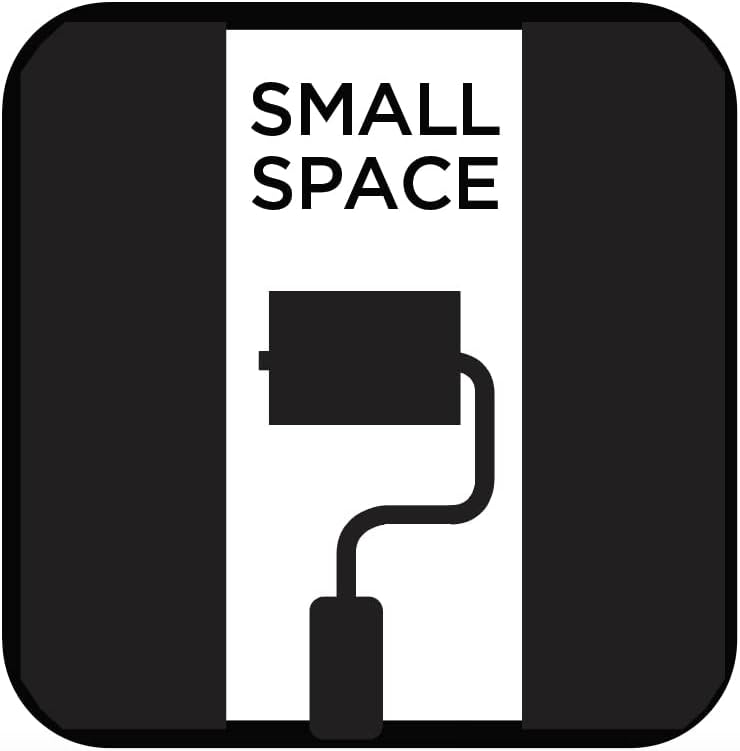 Black+Decker 3-Inch Trim Roller Set with Paint Tray, Roller Frame and 2 Roller Covers, Precision Painting for Professional Results