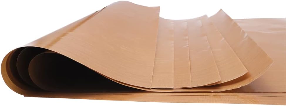 6pcs 16" x 20" PTFE Coated Sheet, Fiberglass Fabric, 5 Mil Heat Press Cover Reusable Sheets for Heat Transfer Print, Bulk Tool