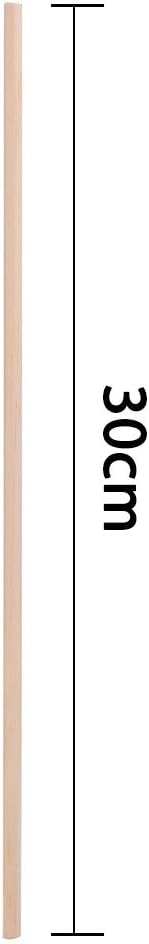 eBoot 100 Pack 1/8 x 12 Inch Unfinished Natural Wooden Craft Dowel Rods Sticks for Crafting and DIY
