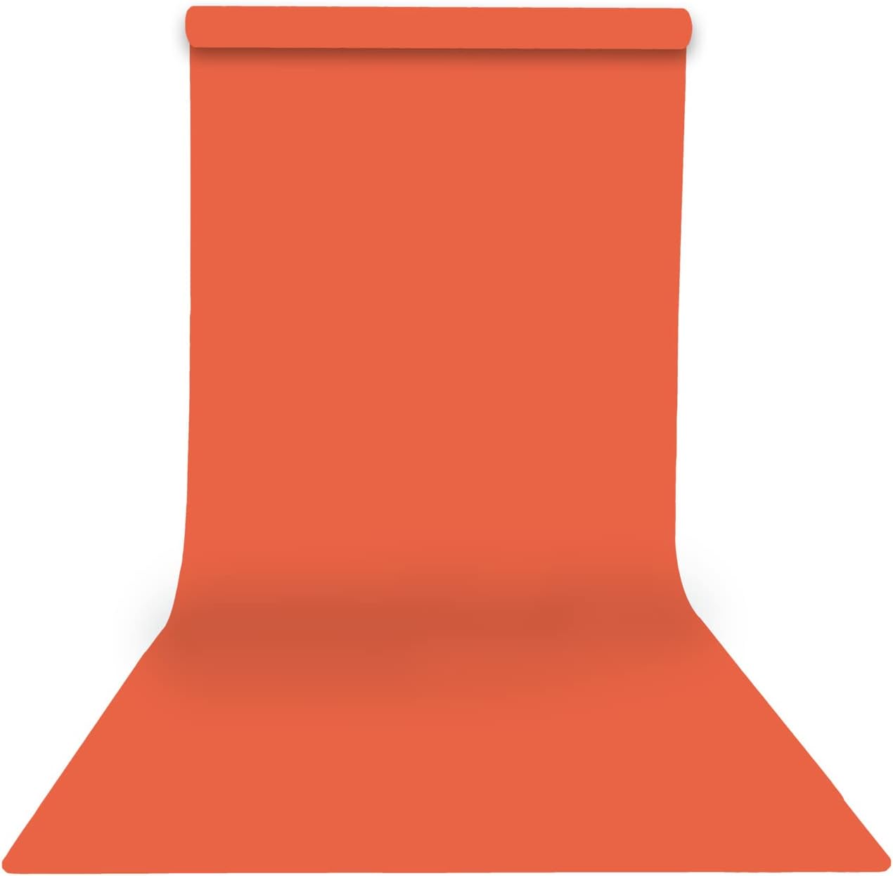 Yizhily Seamless Photography Photo Backdrop Background Paper Roll for Photoshoot 53 inches Wide x 16 feet Long, Bright Orange