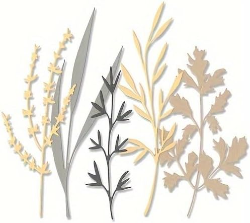 Lapoo Flowers Metal Cutting Die for Scrapbooking - Durable, Cut Stencils for DIY Scrapbook Photo Album Decorative Paper Card, Card Making Supplies, Embossing (Multiple Branches 5.1 x 4.4 in)