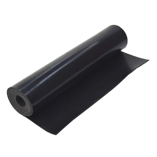 DOBTIM Neoprene Rubber Sheet Rolls 1/16 (.062)" Thick X 12" Wide X 5' Long, Solid Rubber Strips Use for Gaskets DIY Material, Supports, Leveling, Sealing, Protection, Abrasion, Flooring, Black