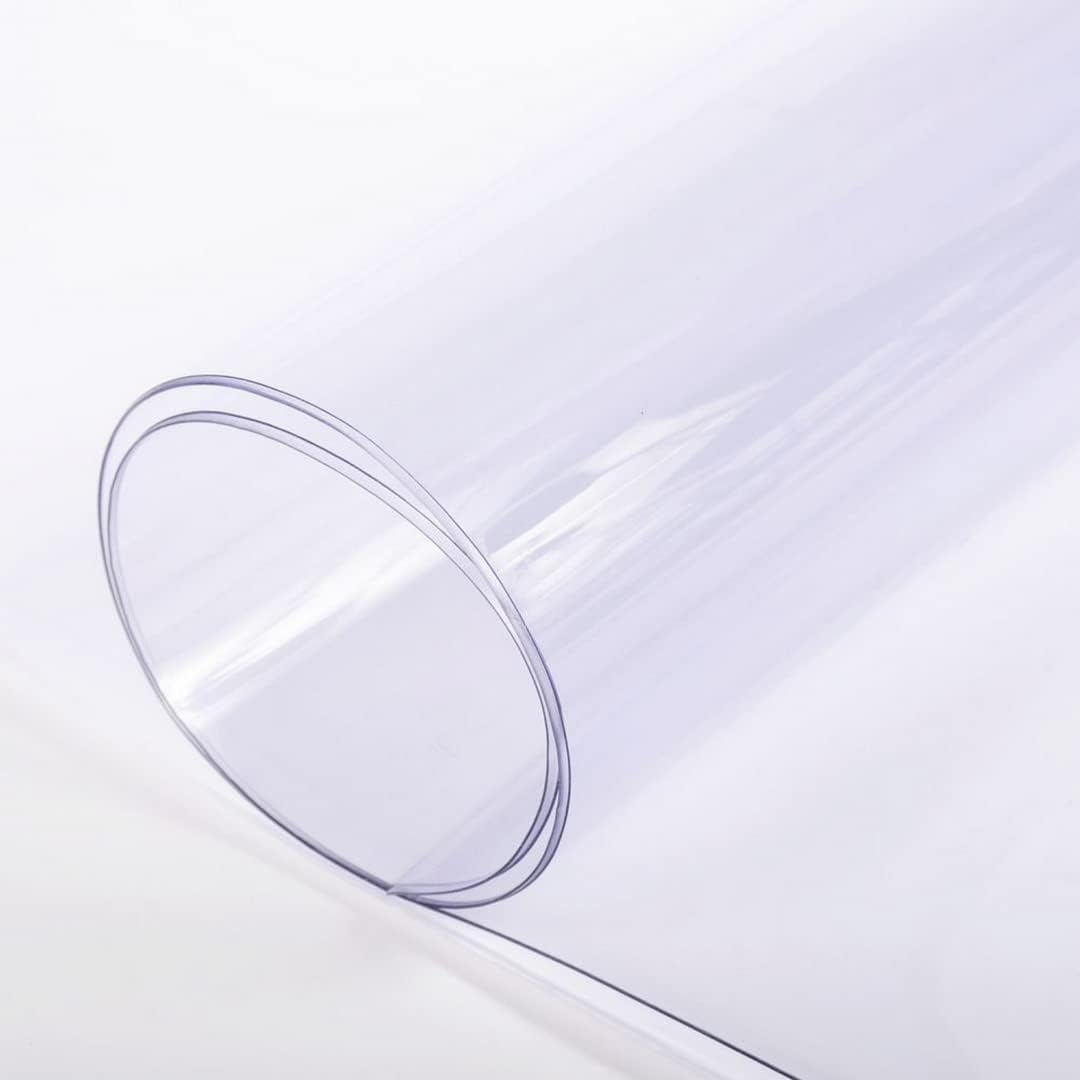 Farm Plastic Supply - Clear Vinyl Sheeting - 15 Mil - (4'6" x 40') - Vinyl Plastic Sheeting, Clear Vinyl Sheet for Storm Windows, Covering, Protection, Tablecloth Protector