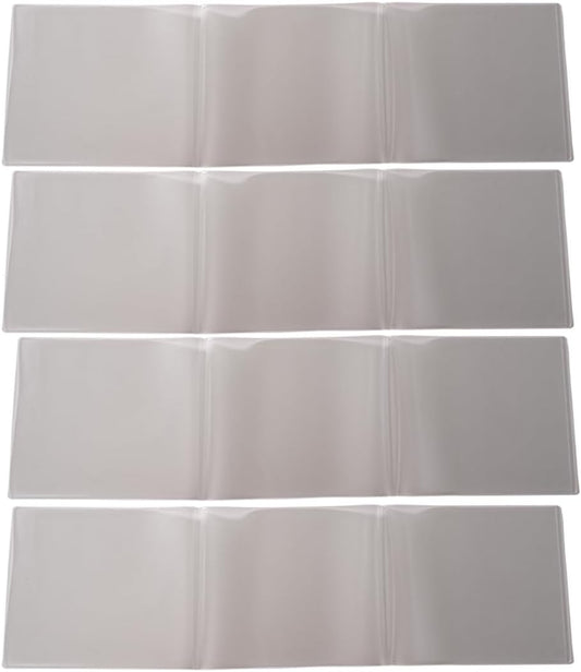 aoG Mahjong Card Holder for Mah Jongg Hands and Rules, Non Glare, PVC Plastic, Soft, Durable, 2025 (Standard 4 pcs)