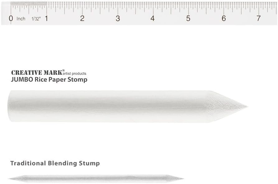 Creative Mark Blending Stumps - Solid Double-Ended Blending Stumps for Blending Charcoal, Pencils, Pastels, and More! - [Size # 1-12 Count]