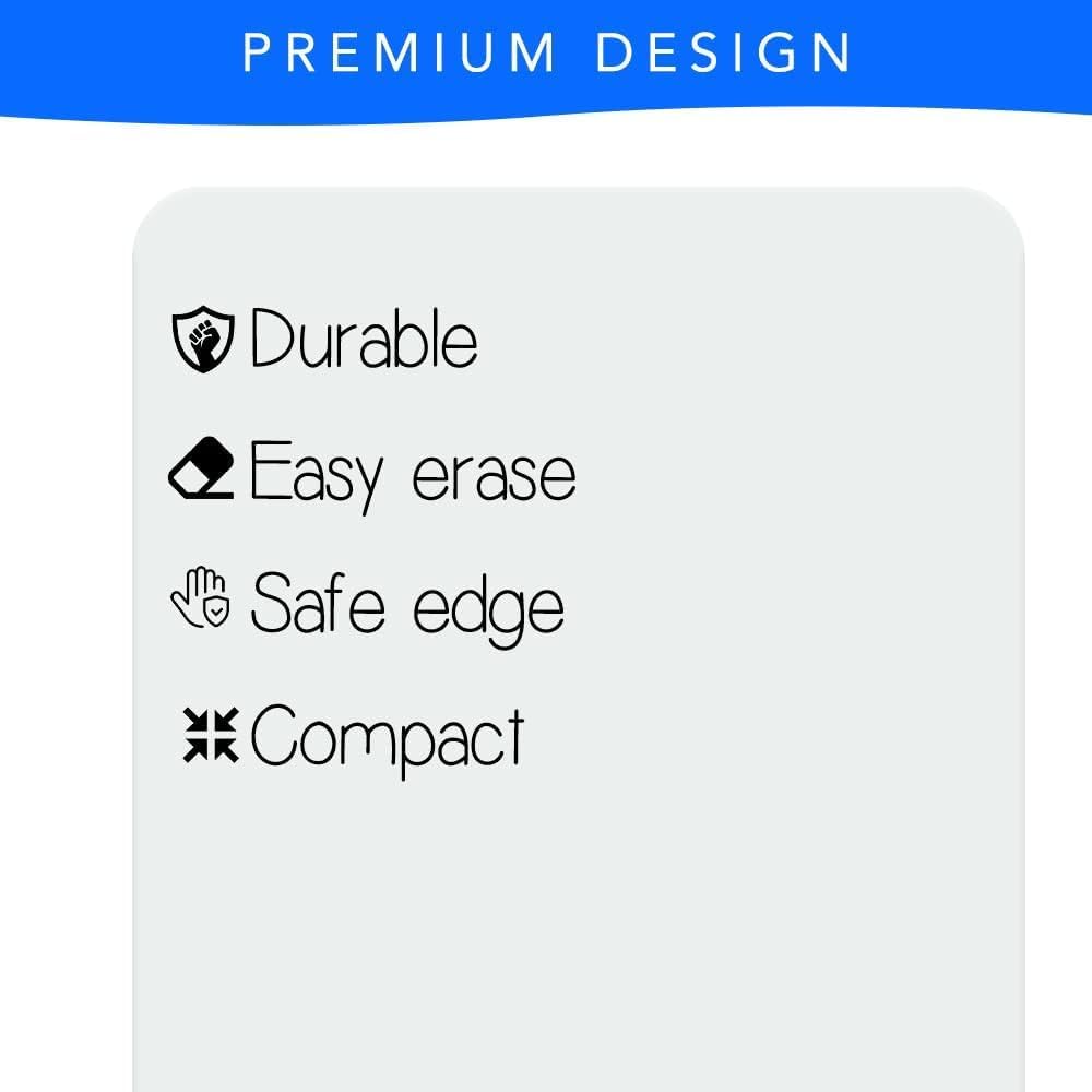 Small White Board, 11 x 14 Dry Erase Board, 2 Small White Boards Dry Erase, Double Sided Whiteboard, Lapboard for Kids, Office and Classroom