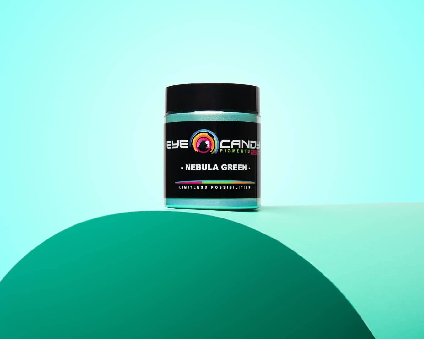 Eye Candy Premium Green Mica Powder Pigments | Multipurpose DIY Arts and Crafts Additive | Acrylic, Woodworking, Bath Bombs, Resin, Epoxy, Soap, Fishing Lures (Nebula Green)