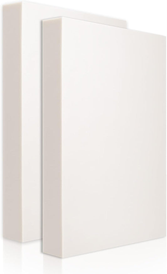 Gvereld High Density XPS Foam Board,2 Pack 15.6x11.7X 2in Polystyrene Craft Foam Sheets, Rigid and Easy to Shape,DIY Modeling Art Projects, Party Decoration, Cosplay Prop Production, Heat Insulation