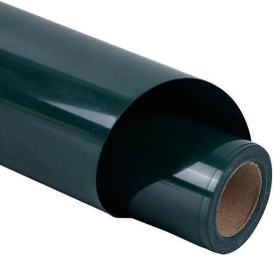 guangyintong Dark Green Heat Transfer Vinyl HTV Rolls, 12" x 8ft Dark Green Iron on Vinyl for T-Shirts Glossy Surface HTV Vinyl for All Cutter Machines Easy to Cut & Weed for Heat Vinyl Design