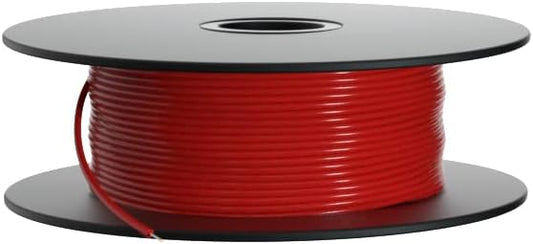 BNTECHGO 24 AWG 1007 Electric Wire - 24 Gauge PVC Solid Tinned Copper Wire - Red, 250 ft Per Reel for DIY