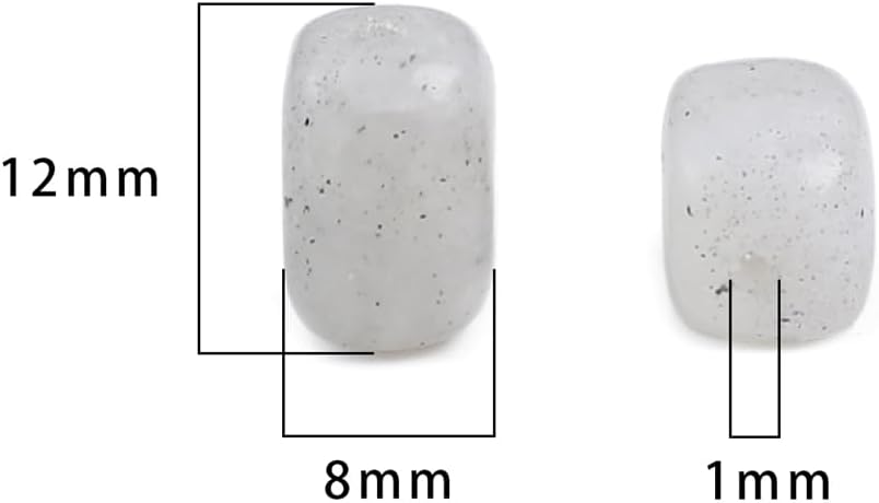 Natural Spectrolite Cuboid Stone Loose Semi Gemstone Beads for Jewelry Making 8mmx12mm 38cm/Strand