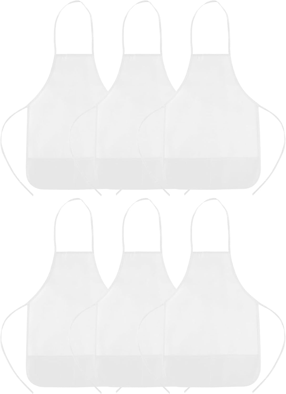 CHRORINE 6/12/24 Pack Kids Painting Apron Toddler Art Aprons for Kids Paint Apron Smock for Painting Cooking Craft Activity