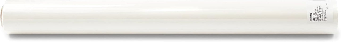 Bienfang Sketching & Tracing Paper Roll, White, 24 Inches x 50 Yards - for Drawing, Trace, Sketch, Sewing Pattern