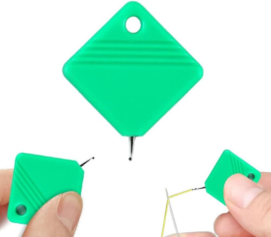 Automatic Needle Threaders for Hand Sewing, 2025 Upgrade Embroidery Floss, Sewing Machine Needle Threader, Sewing Supplies Tool, Fits All Needle Sizes (1, Green)