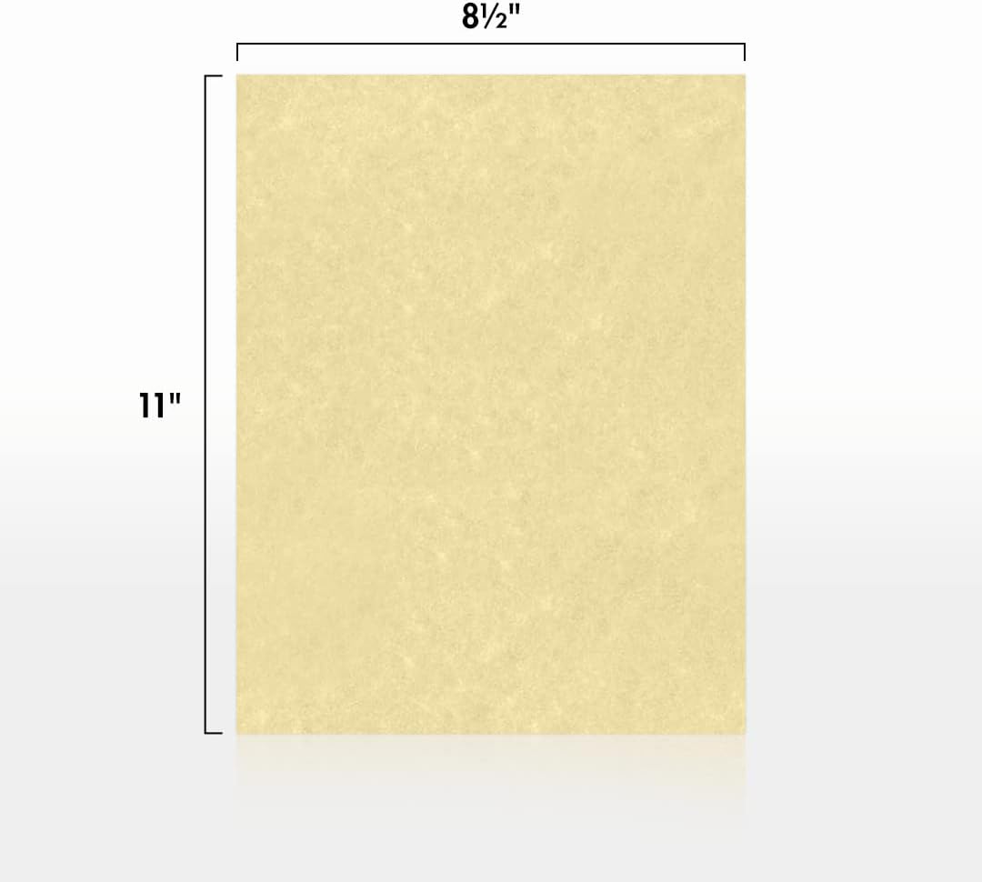 LUXPaper 8.5" x 11" Paper | Letter Size | Gold Parchment | 60lb. Text | 250 Qty