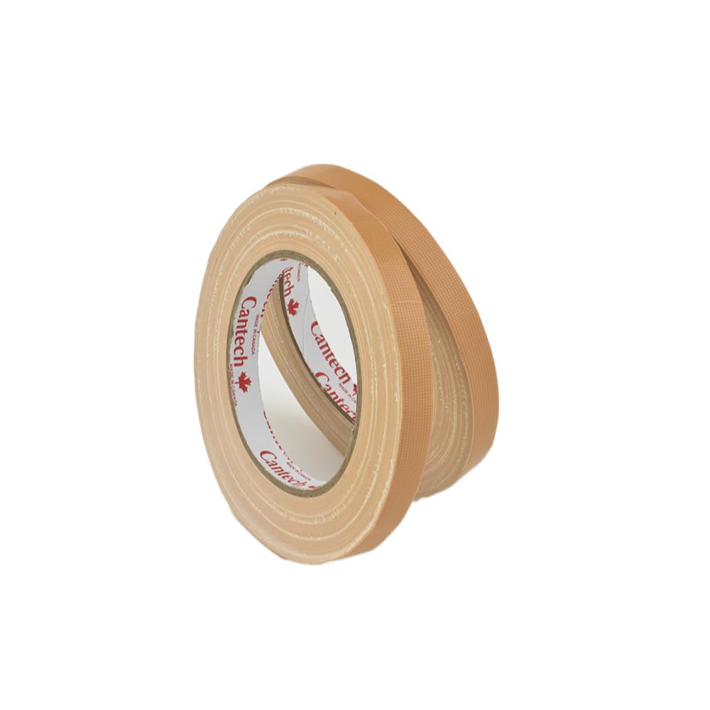 HAHIYO Light Brown 0.5Inch Wide Floral Tape, Waterproof Florist Tape Flower Wrap Adhesive Waterproof Decorative Tape for Bouquet Stem Wrapping Flower Arranging Floral Craft, 2Rolls 200Feet/66Yard