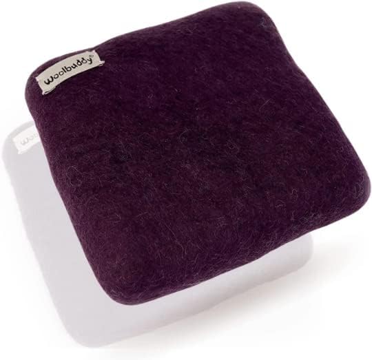 Woolbuddy Needle Felting Pad - Durable Wool Mat for Craft Projects, Foam Alternative, 6"x6"x1.5" (Purple)