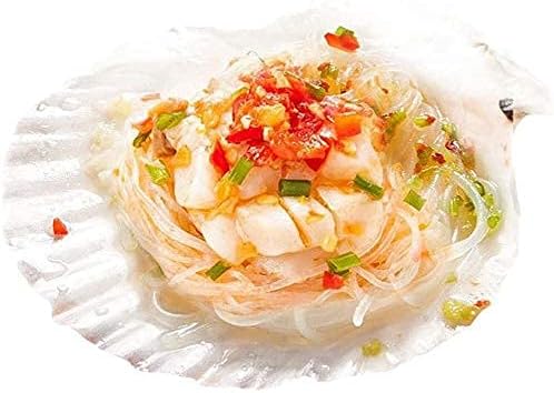 6PCS Scallop Shells for Serving Food,Baking Shells Large Natural White Scallops from Sea Beach for DIY Craft Decor 4-5 Inches