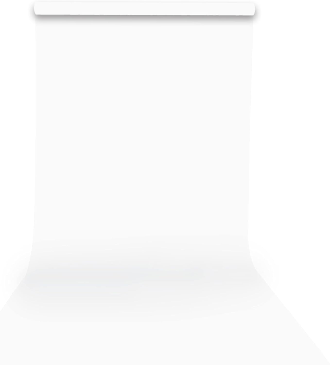 Yizhily Seamless Photography Photo Backdrop Background Paper for Photoshoot, Arctic White, 53''x16.5'