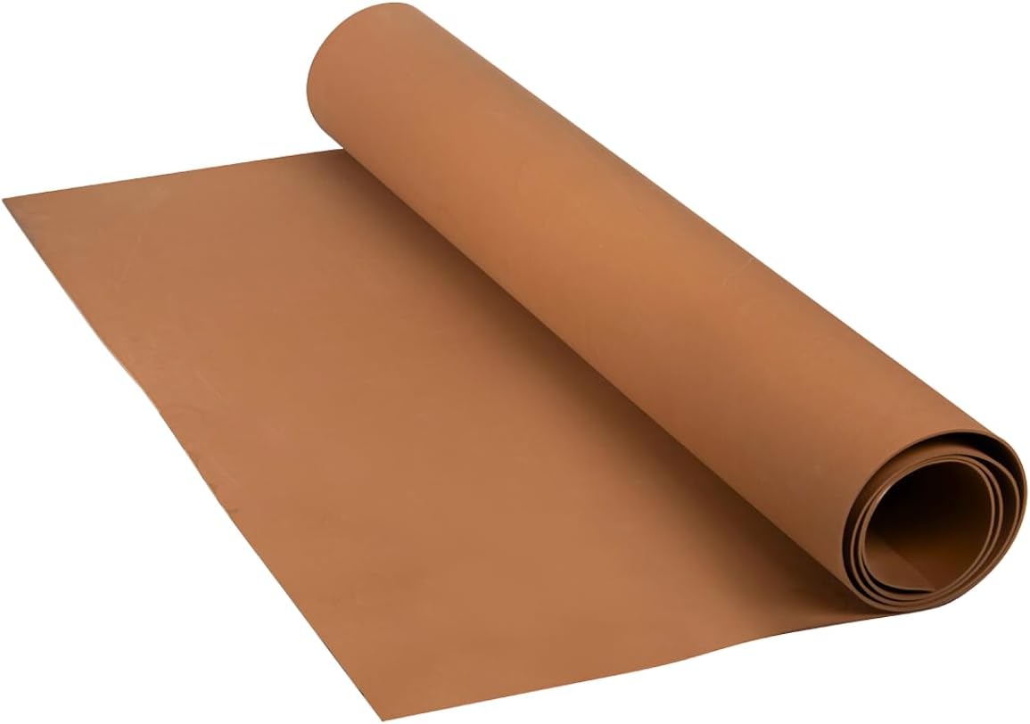 LotusFoam Large 3mm EVA Foam Sheet - 44"x 85" High Density Foam 130 kg/m3 for Cosplay, Costumes, Crafts, Flooring, Outdoor Use - 35 Colors (Teak) - Teak