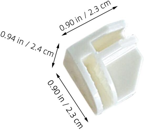 ARTIBETTER 50pcs Storage Buckle Wire Cube Storage Organizer Cube Wire Shelf Connector Closet Shelves Connectors Hooks Cubbie Modular Shoe White Plastic