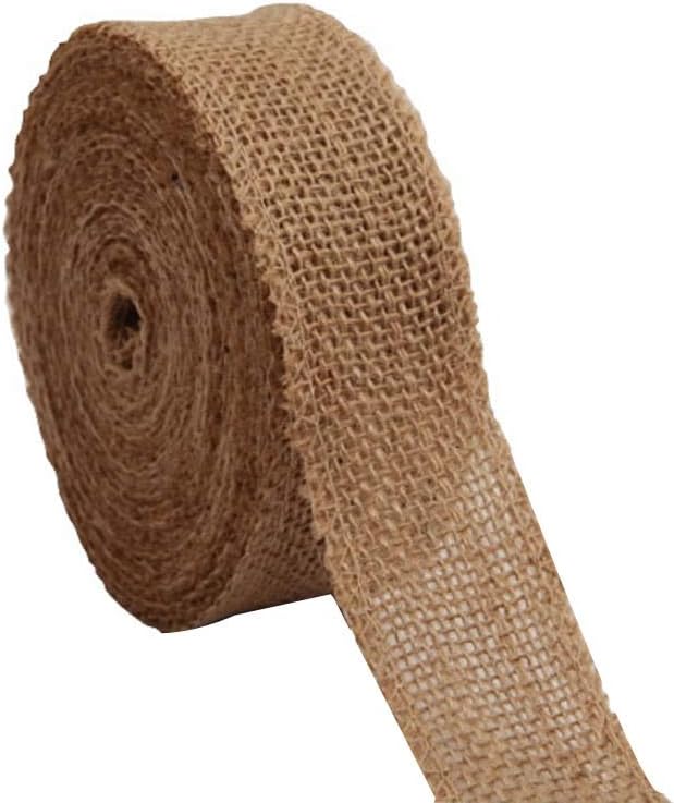 AAYU 3-Pack Burlap Ribbon 90' in Total | 1 1/2" x 10 Yards | Natural Jute | Total 30 Yards