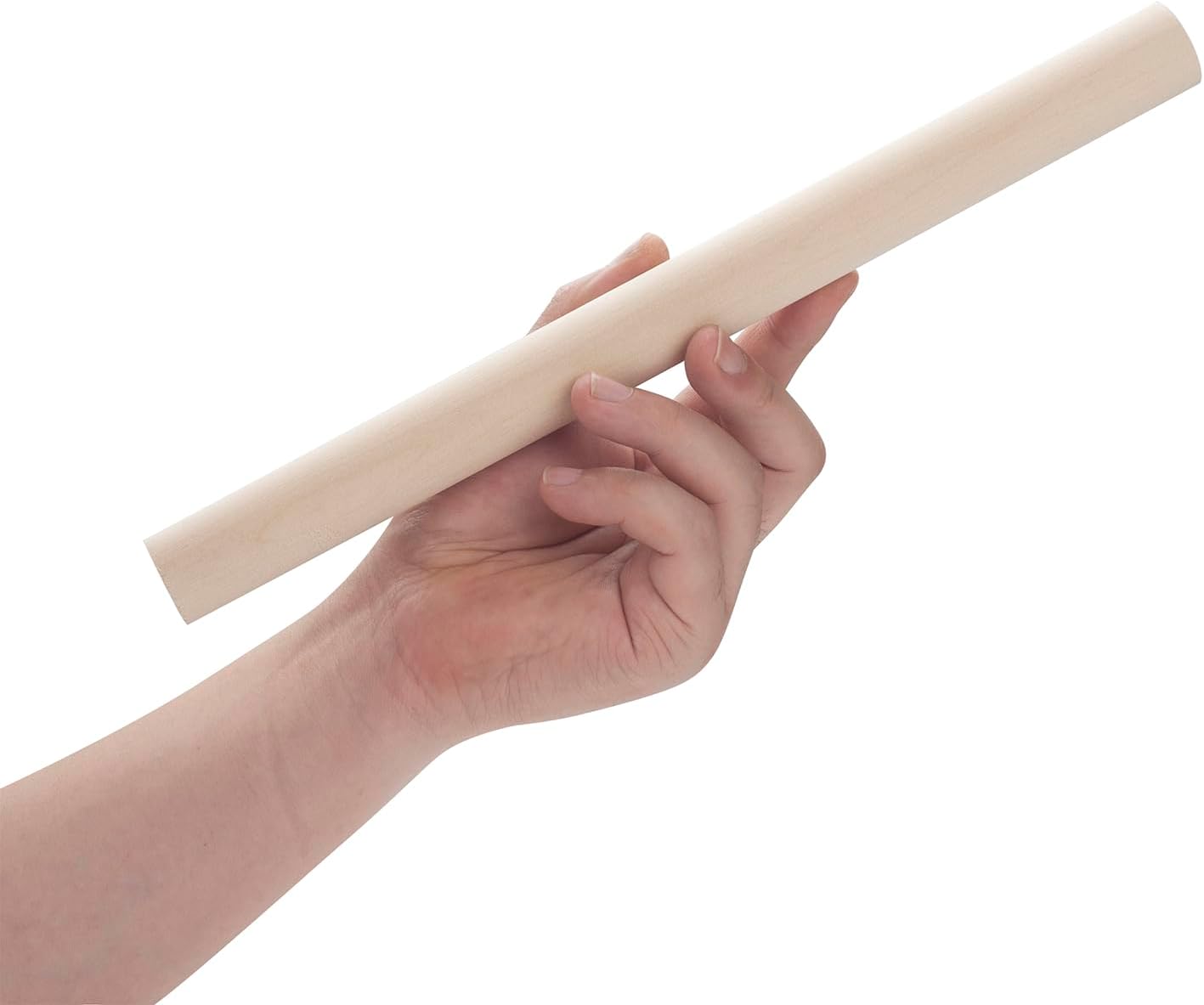 Wooden Dowel Rods Wood Dowels for Crafts, 6 PCS 1 x 12 Round Wooden Sticks for Crafts, Thick Macrame Dowels, Unfinished Hard Wood Sticks for Crafting, Arts and DIYers, Closets and Wedding