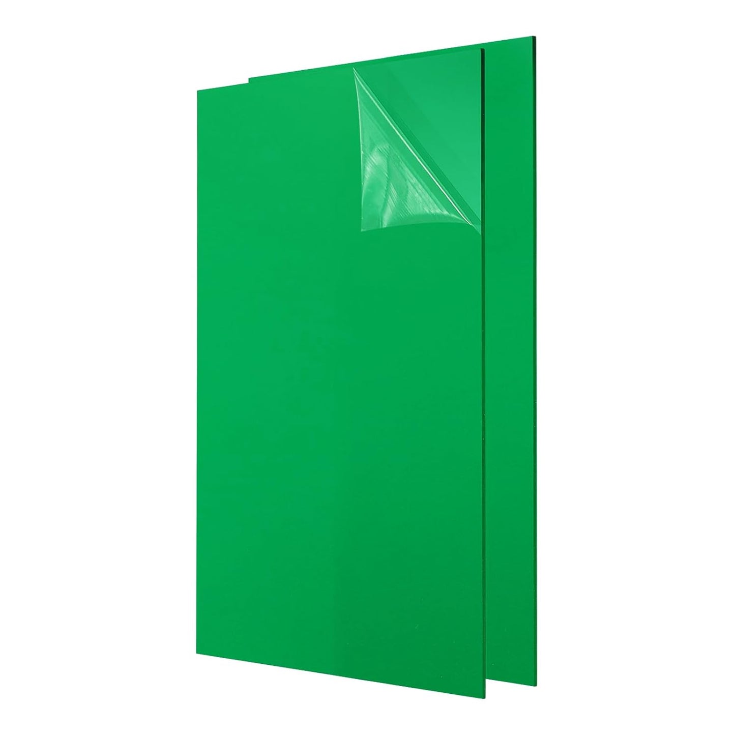uxcell 2Pcs Acrylic Sheets 12x8 Inch Acrylic Panel 1/8 Inch-3mm Plastic Board for Picture Frames Sign Holders DIY Display Projects Craft, Green