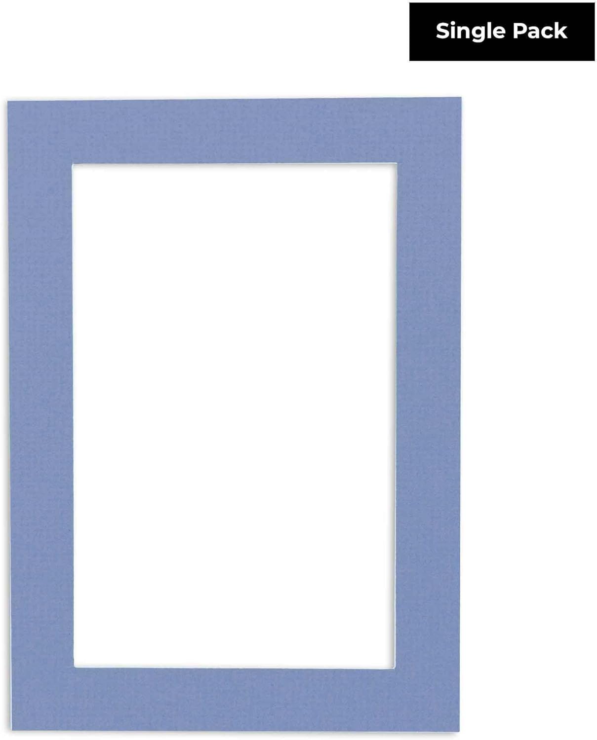 11x14 Mat Bevel Cut for 8.5x11 Photos - Acid Free Brittany Blue Precut Matboard With Backing Board and Crystal Clear, Self Seal Photo Mat Bag - For Pictures, Photos, Framing - 4-ply Thickness