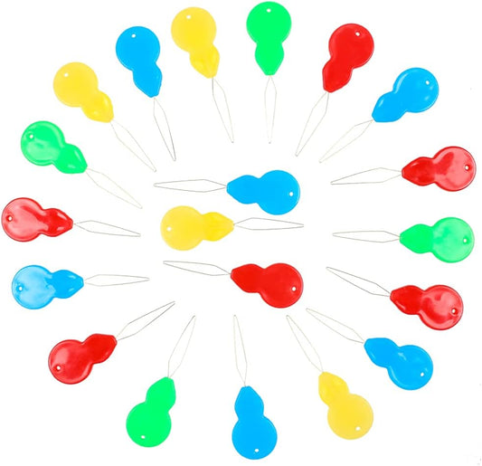 Eketirry Plastic Needle threaders, 20Pcs Needle Threader Hand Machine Sewing Tool for Sewing Crafting, Knitting Craft, Quilting, DIY Art, Color Random (20)