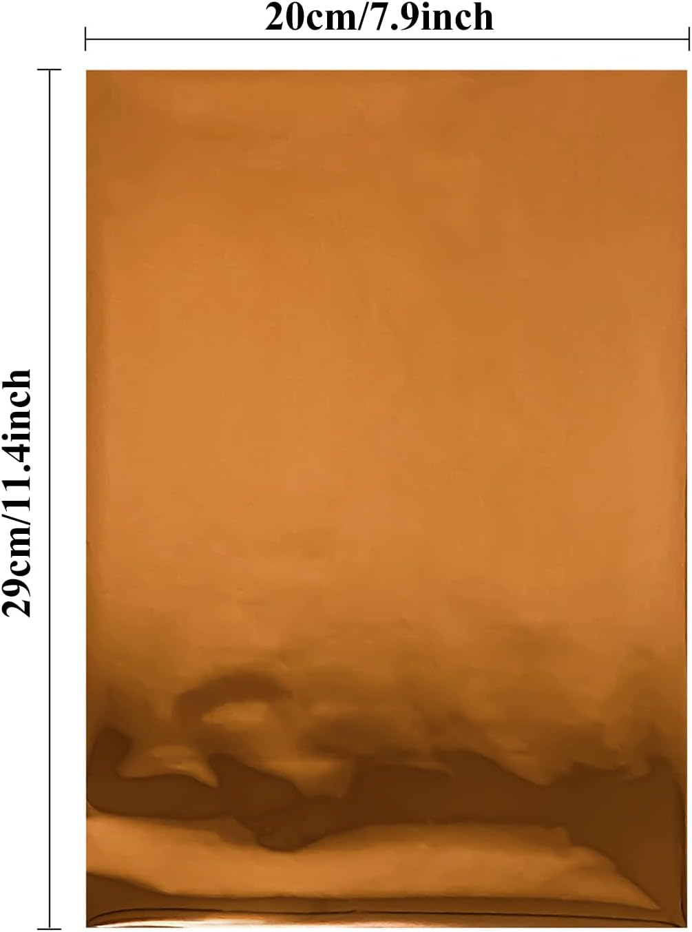 Briartw 20x29cm Hot Foil Paper 50 Sheets Pack Toner Reactive Foil Hot Stamping Foil Paper by Laser Printer and Laminator for Scrapbooking Craft Cardmaking DIY Album (Bronze, 100 Sheets)