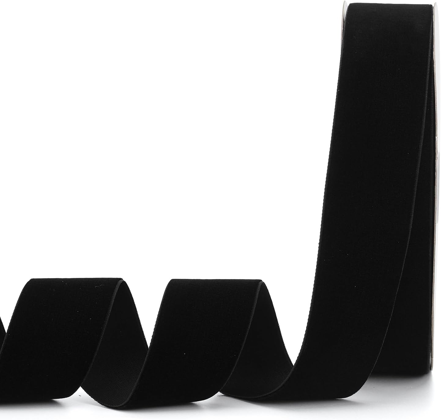 Black Velvet Ribbon,2" W x 20Yd Single Face,Great for Gift Wrapping,Hair Bows,Handmade Craft and Christmas,Wedding Decoration (2" Black)