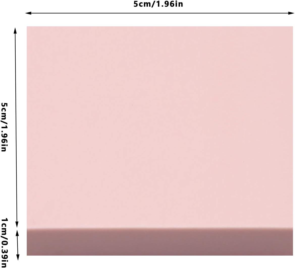 8 Pcs 2"x2" Pink Rubber Carving Blocks for Stamp Soft Rubber Crafts, Soft and Easy to Carve (Square)