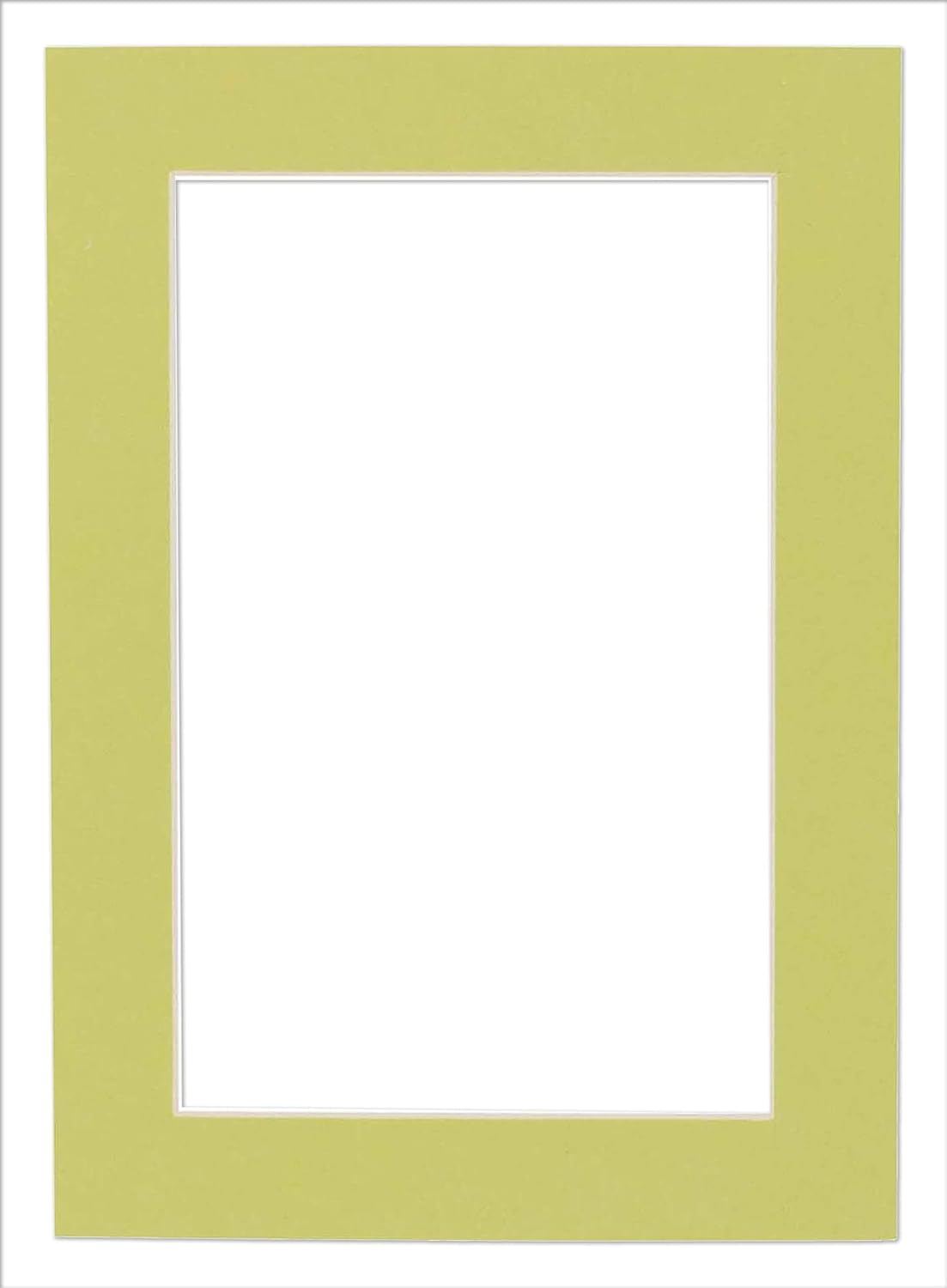 11x14 Mat for 8.5x11 Photo - Precut Pistachio Green Picture Matboard for Frames 11 x 14 Inches - Bevel Cut Matte to Display Art 8.5 x 11 Inches - Acid Free ONE MAT with Backing Board & Clear Bag