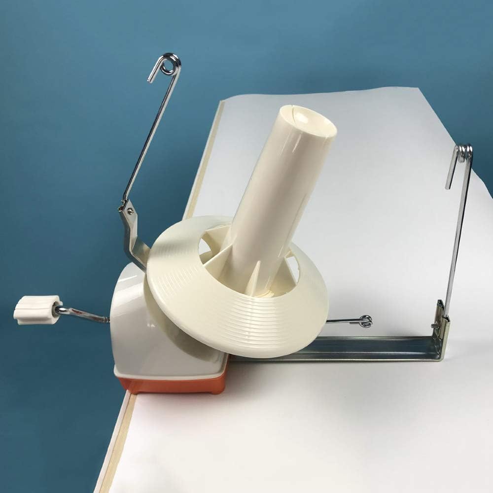 Yarn Ball Winder 18oz Large Swift Yarn Fiber Wool String Ball Winder, Tabletop Clamp Up to 1.2'', Hand Operated Center Pull Yarn Ball Winder