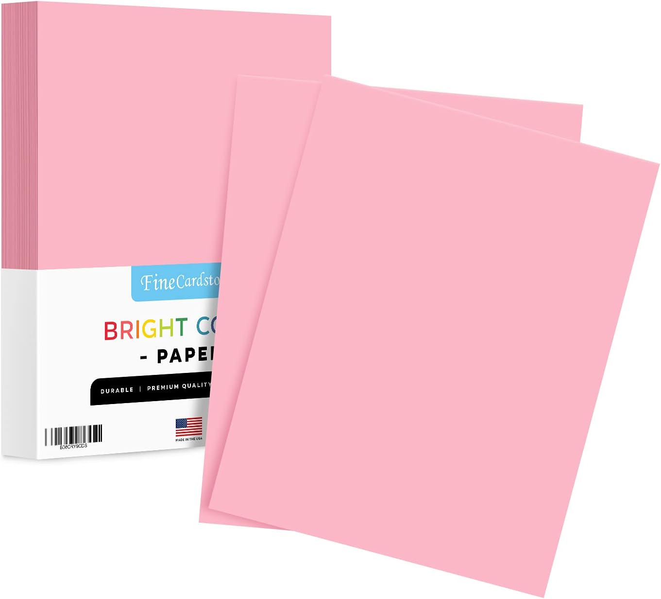 8.5 x 11" Pink Color Paper Smooth, for School, Office & Home Supplies, Holiday Crafting, Arts & Crafts | Acid & Lignin Free | Regular 20lb Paper - 100 Sheets