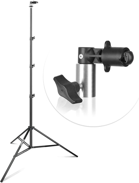 EMART 8.5FT Photography Green Screen Background Reflector Disc Holder Clip with Light Stand for Diffuser, Pop Up Backdrop, Photo, Video Studio, Meeting,Live Streaming, Youtuber